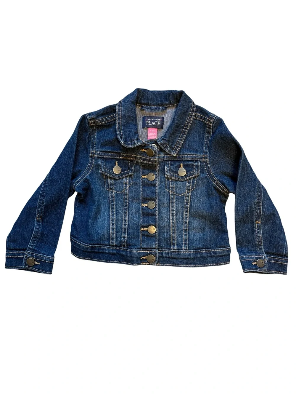 The Children’s Place Toddler Jean Jacket Blue Denim Size 18-24M